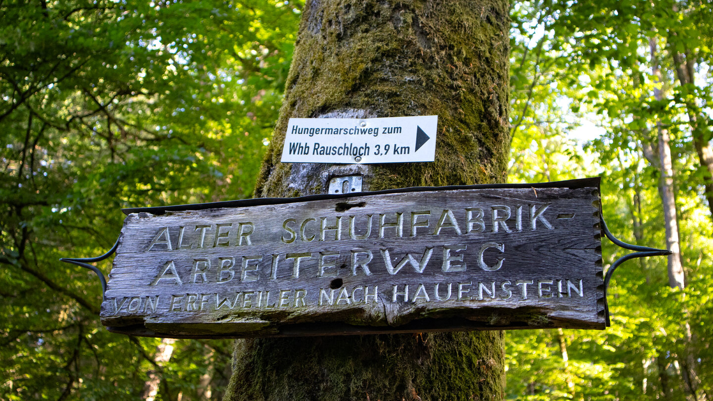 Wanderung auf dem Schuhfabrikarbeiterweg