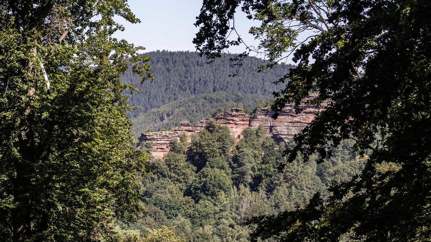 Ausblick zum Langwalderfels.