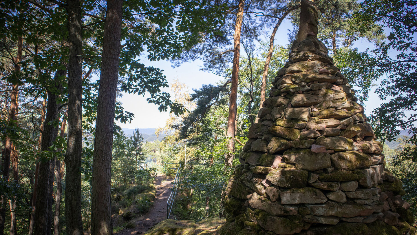 Am Löffelsbergfels.