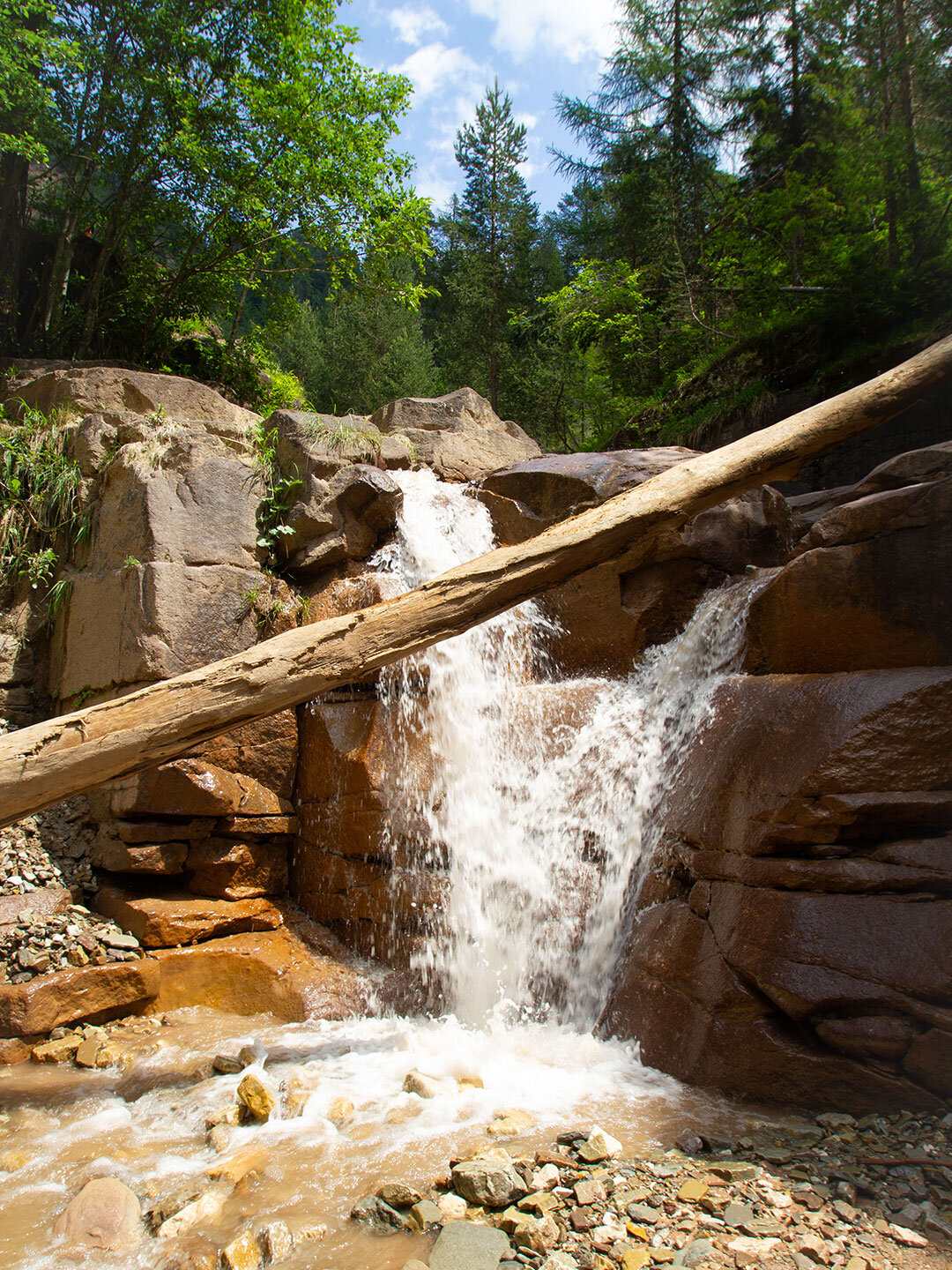 Wasserfall in der Bletterbachschlucht Wasserfall in der Bletterbachschlucht