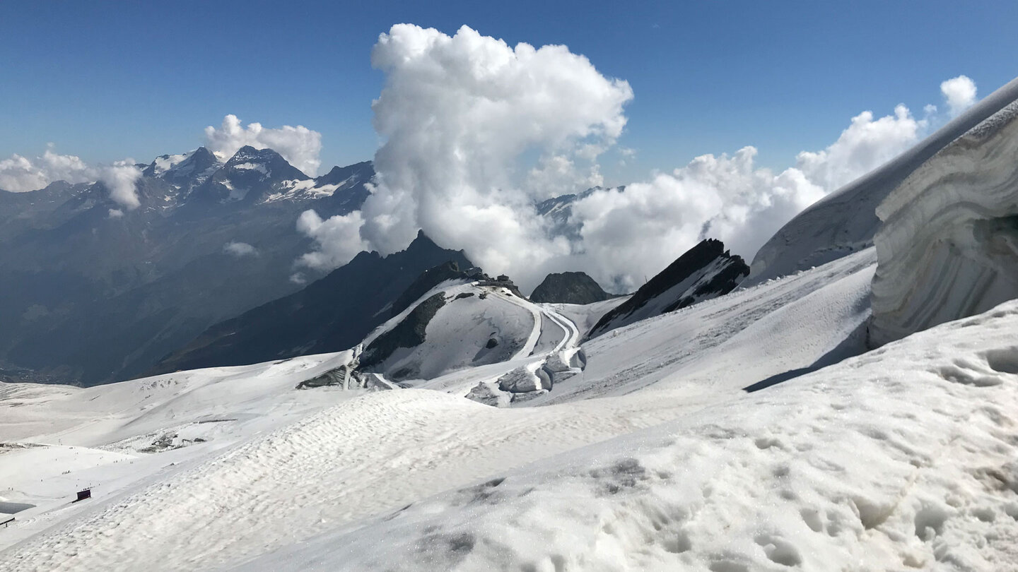Blick entlang des Feegletschers