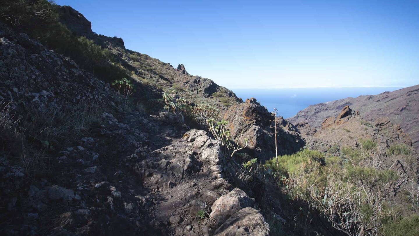 Wegverlauf der Wanderung über den Abache-Steig