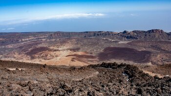 der Mirador La Rambleta vom Startpunkt der Wanderung 12 zum Mirador de Pico Viejo