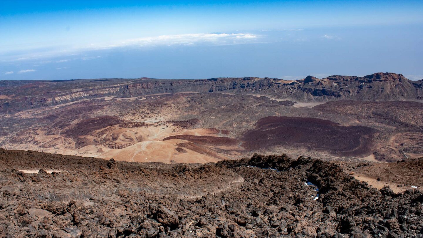 der Mirador La Rambleta vom Startpunkt der Wanderung 12 zum Mirador de Pico Viejo