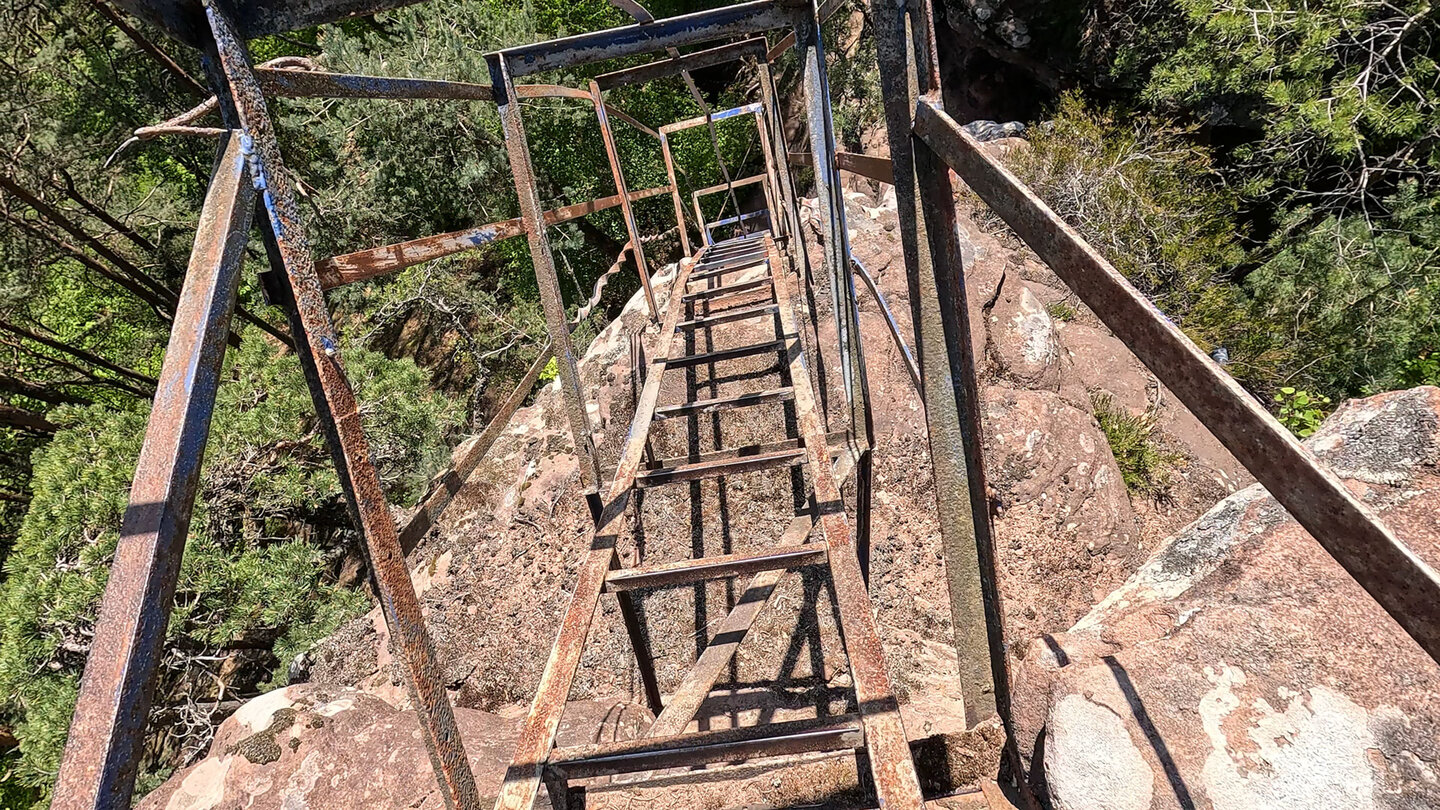 Aufstieg zum Lanzenfahrter Felsen