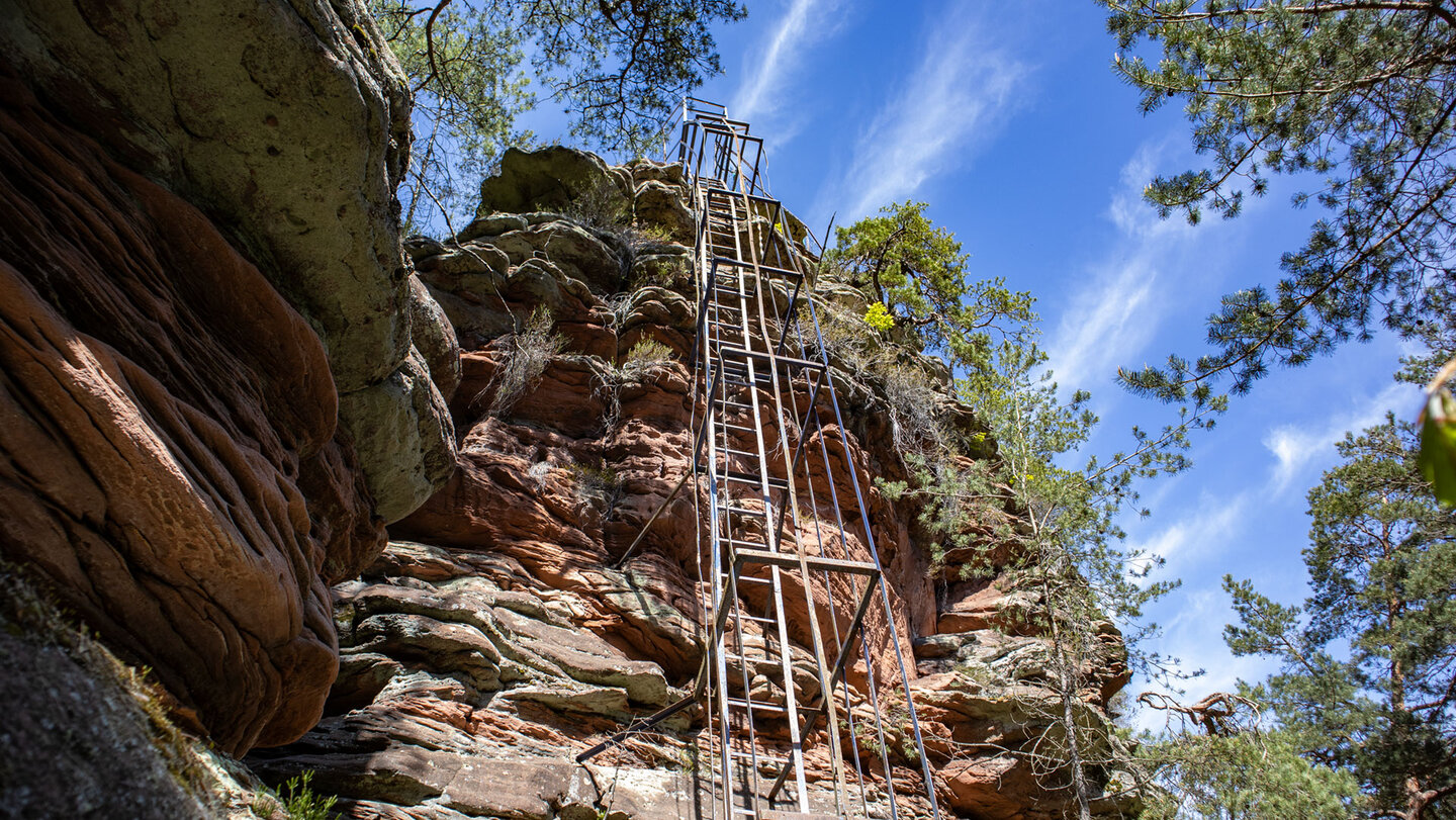 Leiter am Lanzenfahrter Felsen