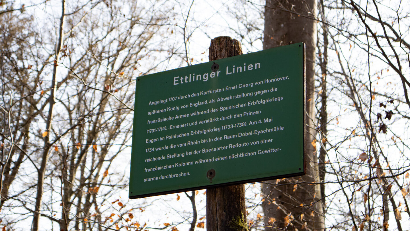 Wanderung bei den Ettlinger Linien