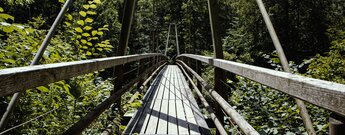 der Rümmelesteg führt über die Wutach