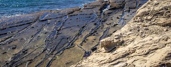 Gezeitenplattformen am Wanderweg Colada de la Costa