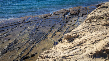 Gezeitenplattformen am Wanderweg Colada de la Costa