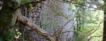 Reste der Ringmauer der Ruine Stein