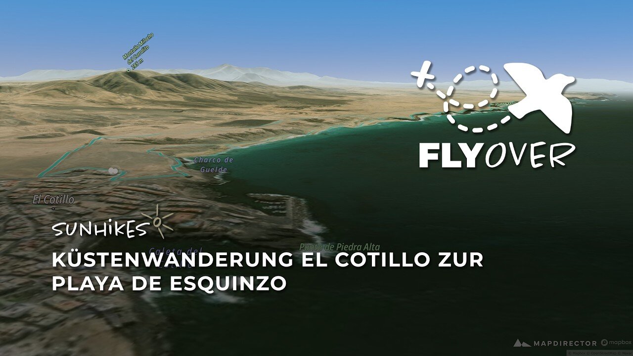 Felsklippen & Surferstrände: Spektakuläres 3D-Flyover von El Cotillo zur Playa de Esquinzo