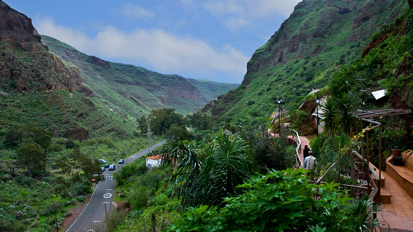 die Schlucht des Barranco de Guayadeque auf Gran Canaria