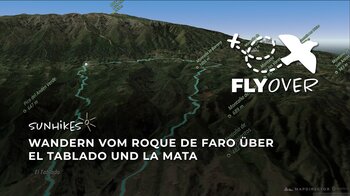 Die große Schluchten-Runde im Norden La Palmas: Erlebe den Bergweg über El Tablado im 3D-Flyover