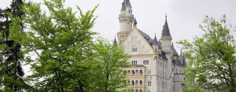 Schloss Neuschwanstein in den Bayerischen Alpen