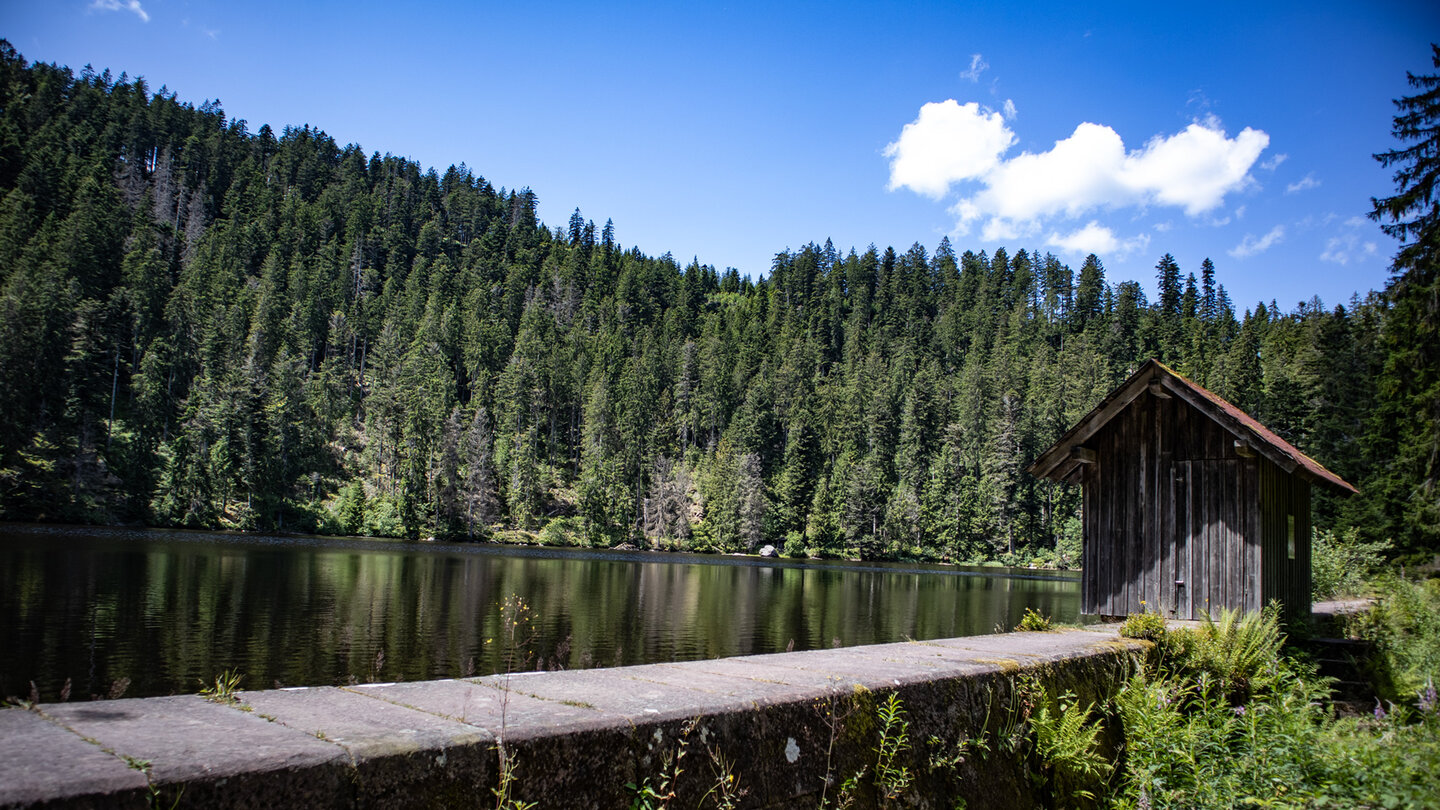 Staumauer am Glaswaldsee