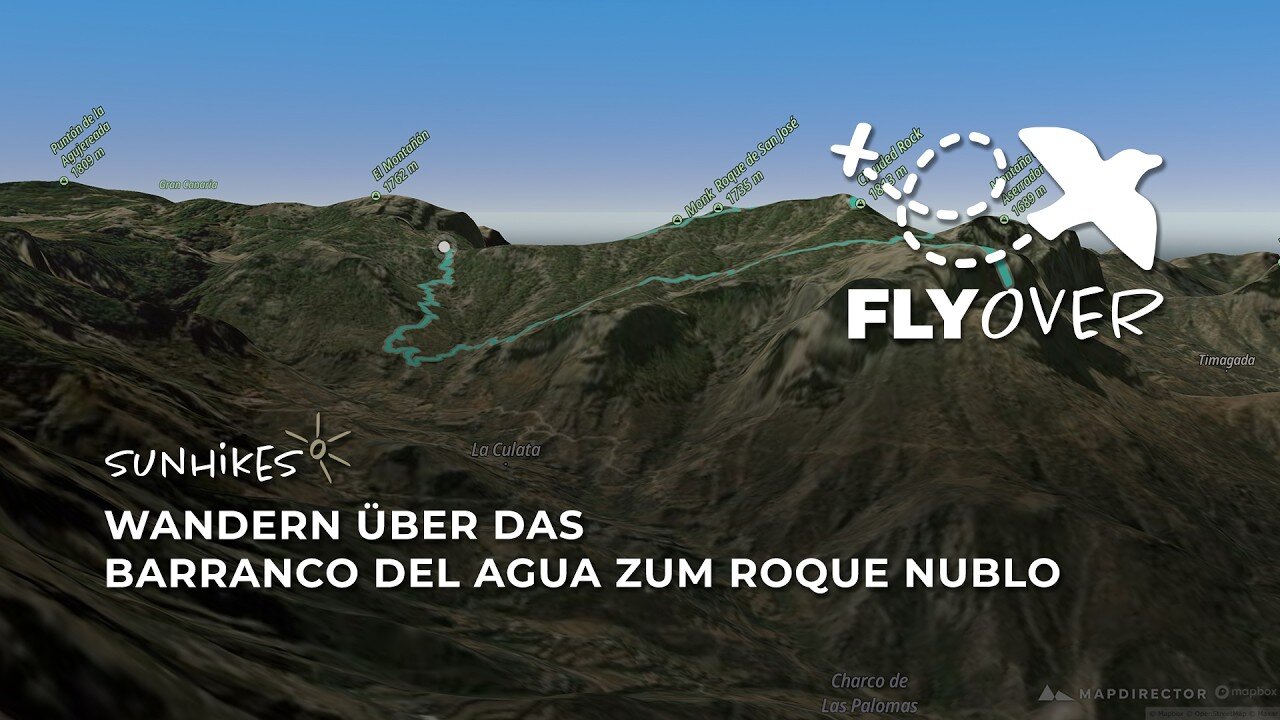 Gran Canaria intensiv: Die S-70 Route durch das Barranco del Agua im 3D-Flyover