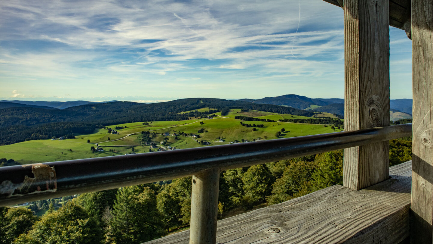 spektakuläres Alpenpanorama vom Schauinslandturm Alpenpanorama vom Schauinslandturm
