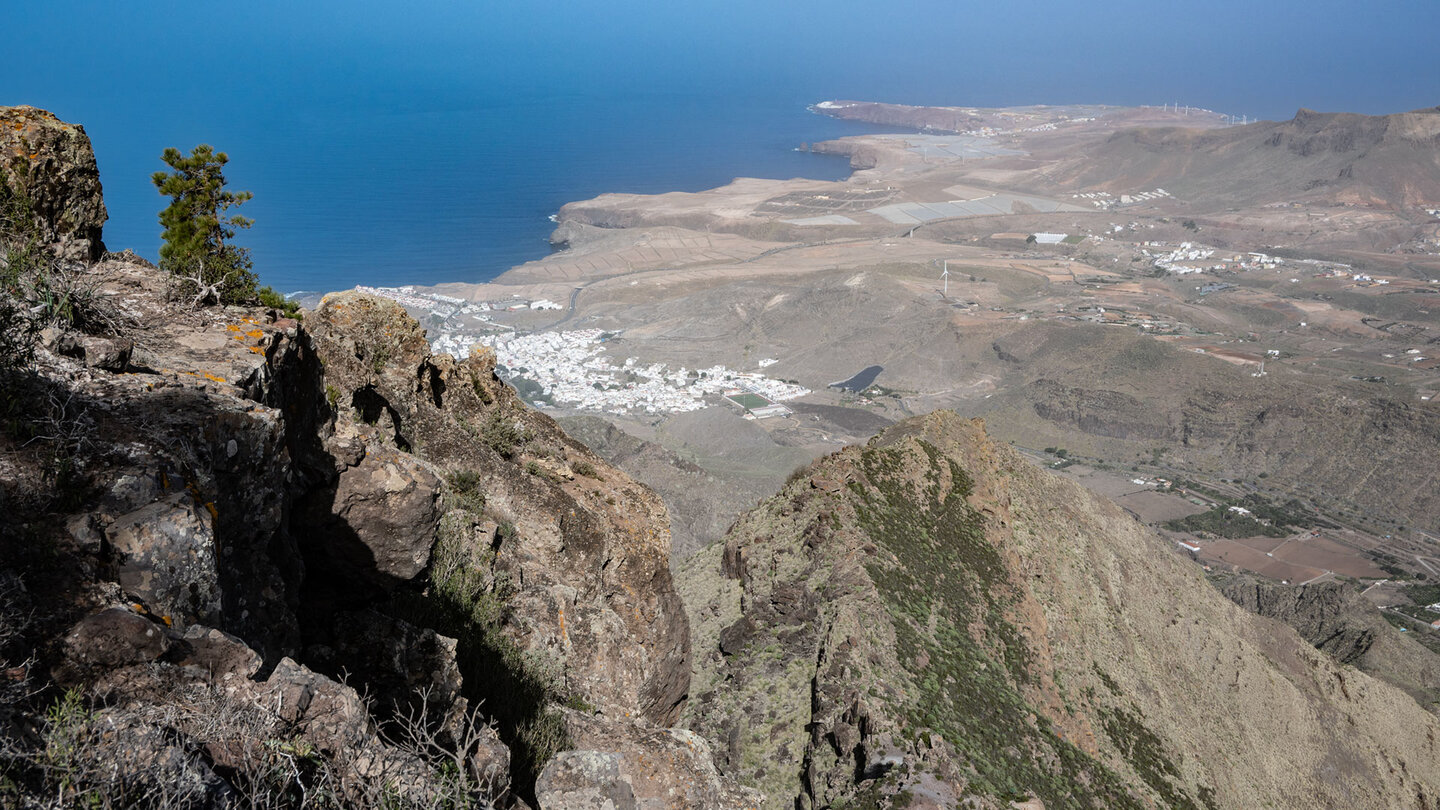 Blick auf die Atlantikküste bis zur Punta de Sardina