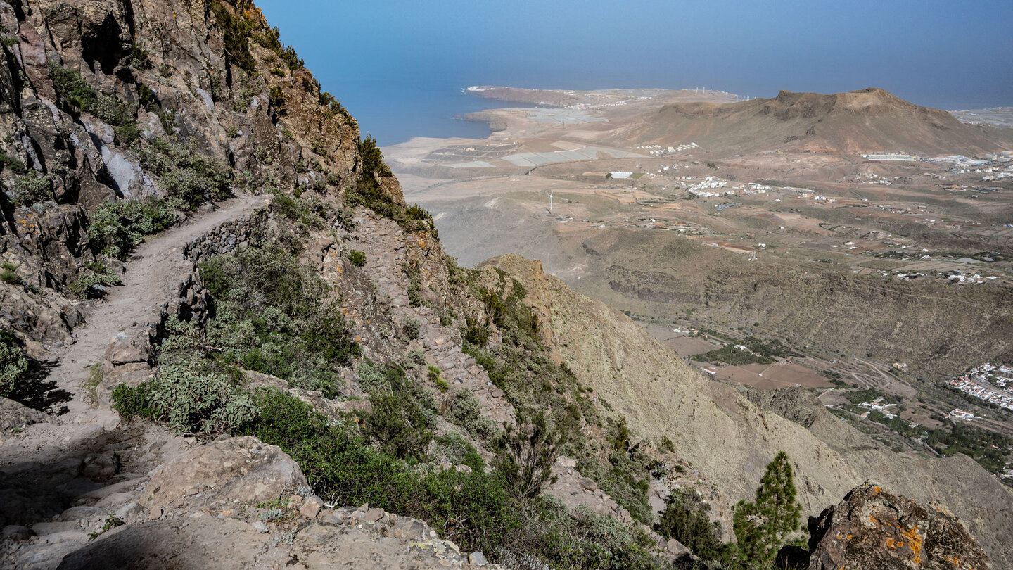 Wanderweg durch die Steilhänge des Tamdaba