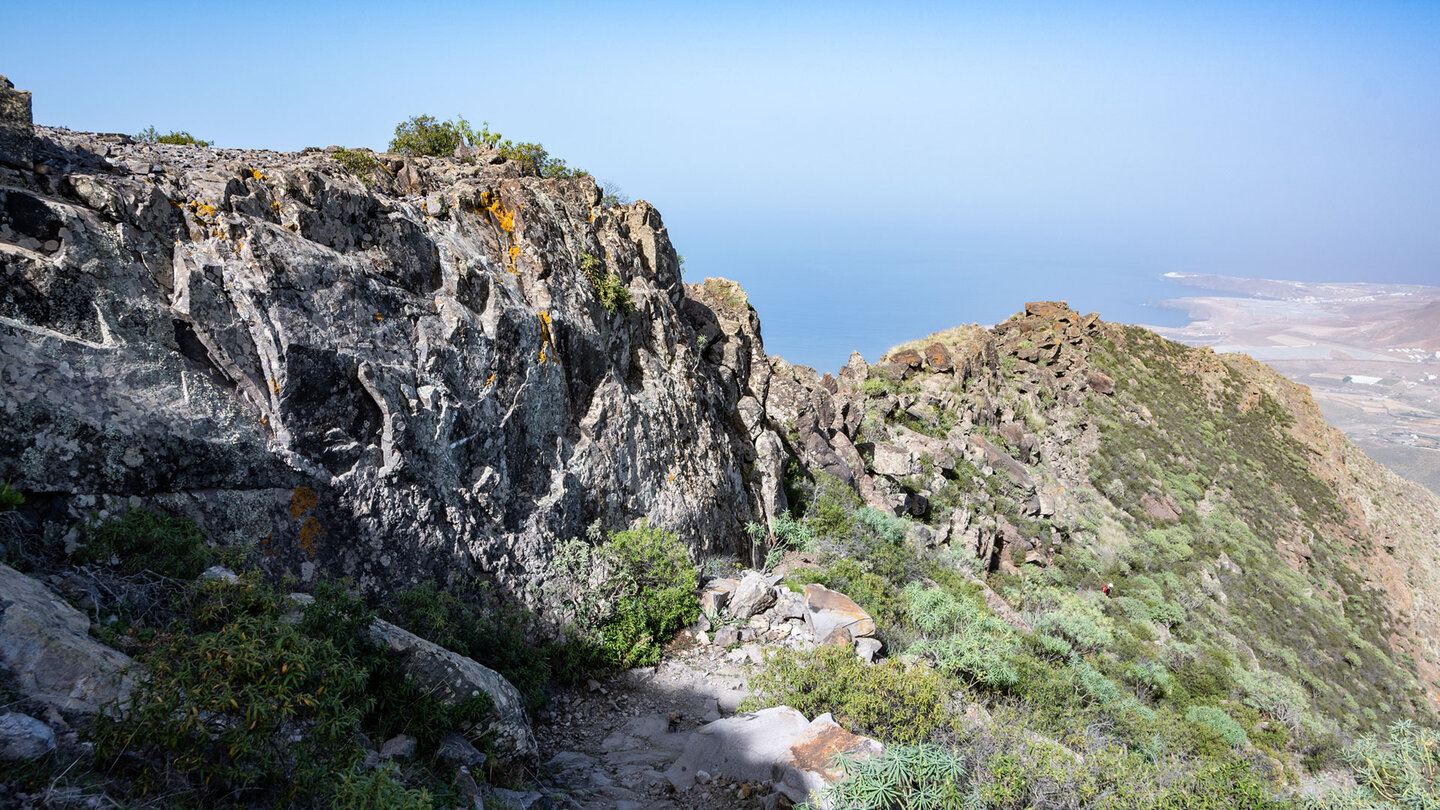 felsiger Bergkamm am Vuelta del Palomar Bergkamm am Vuelta del Palomar