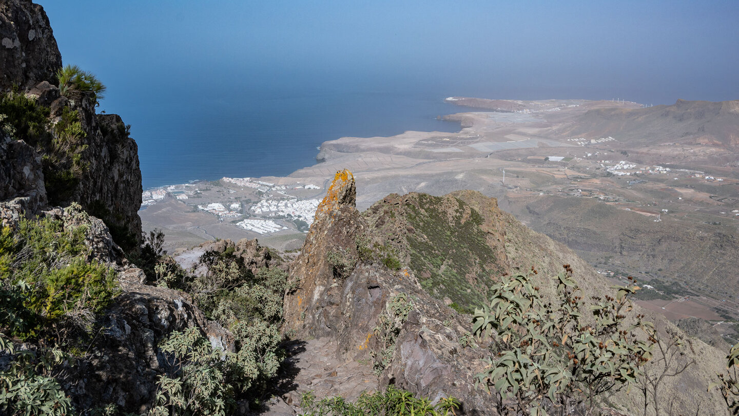 Ausblick beim Vuelta del Palomar bis Agaete