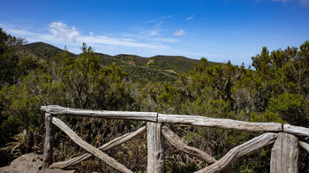 Ausblick über das grüne Hochland von La Gomera