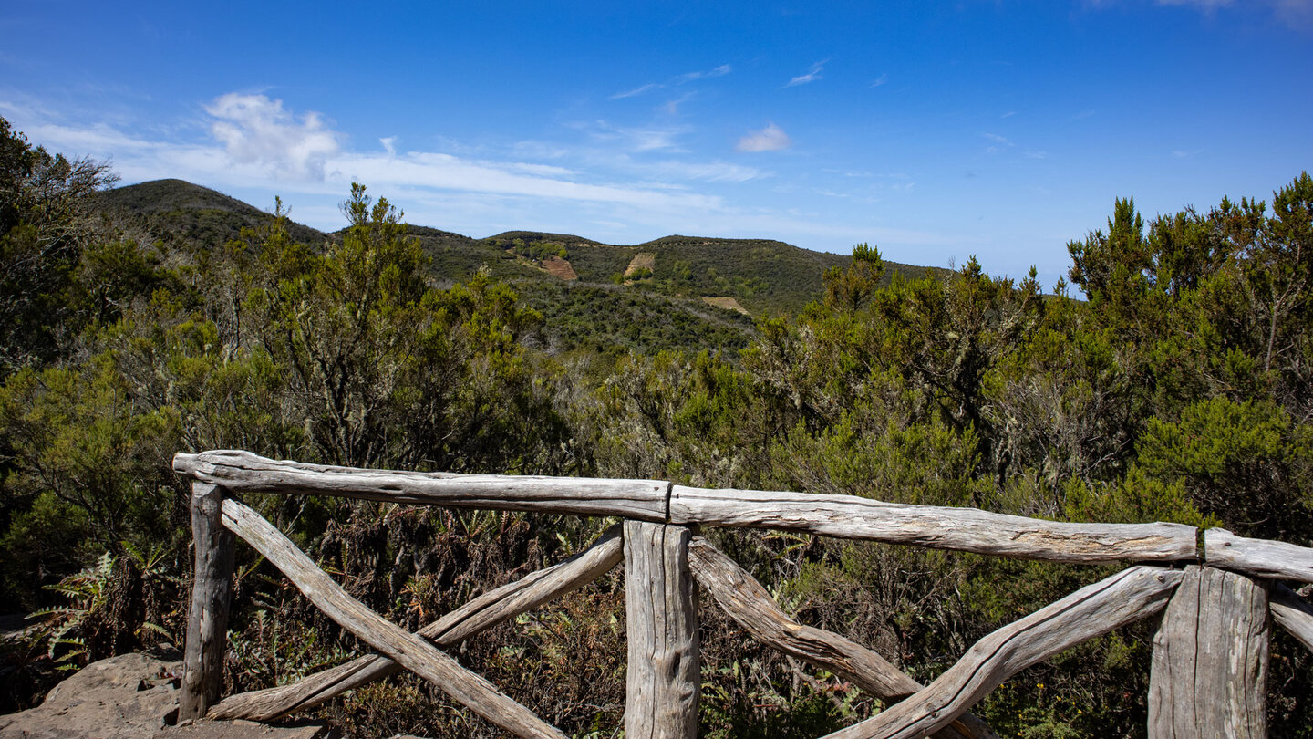 Ausblick über das grüne Hochland von La Gomera