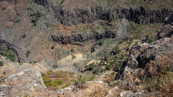 Blick in die wilde Schlucht Barranco del Agua