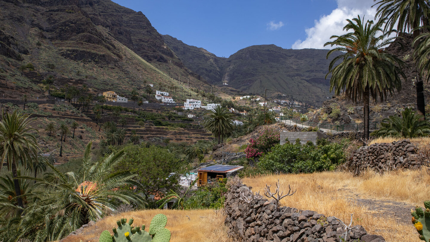 Terrassenfelder und Gemüsegärten im Valle Gran Rey