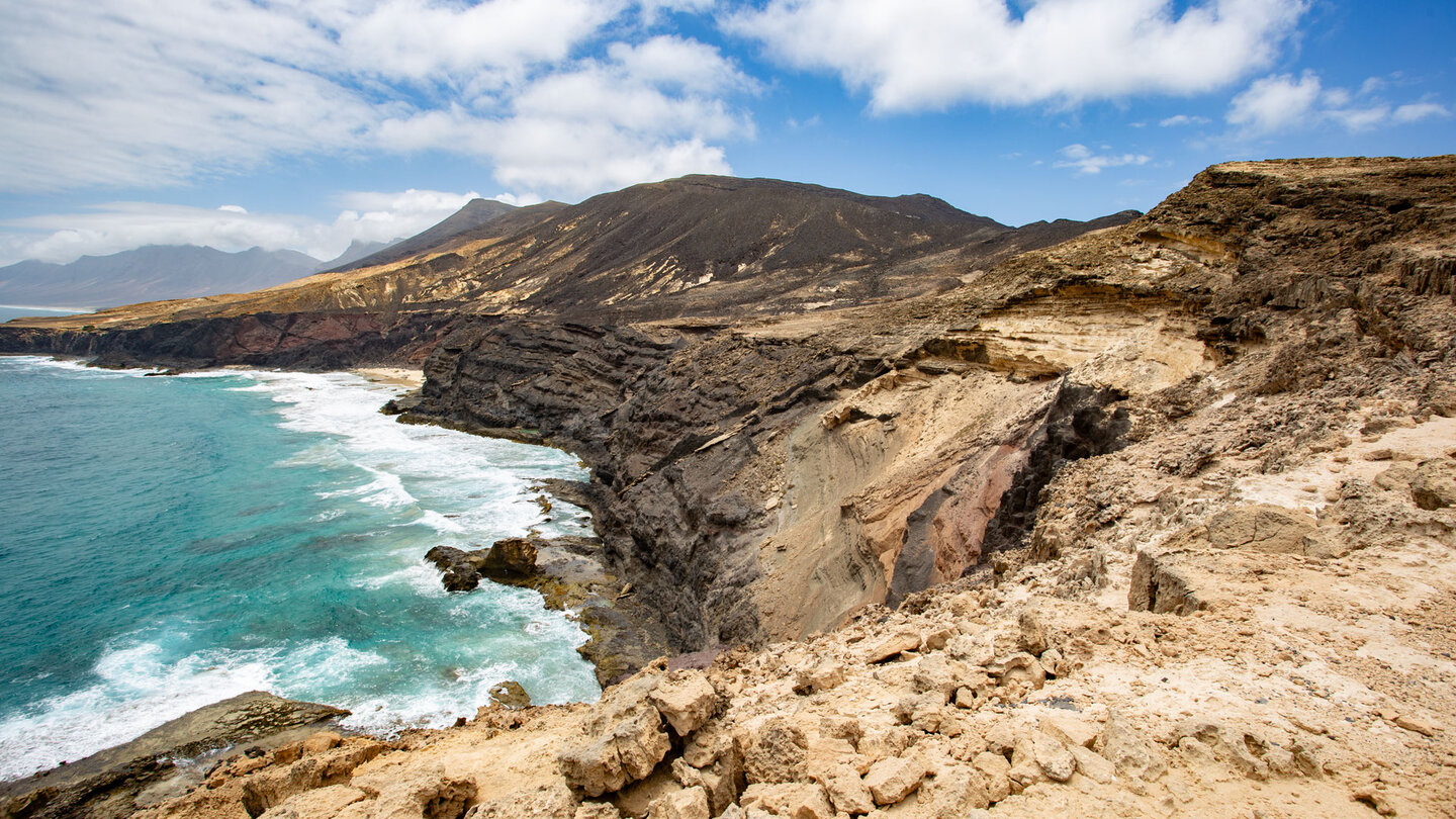 die zerklüftete Küstenlandschaft im Süden des Naturparks Jandía