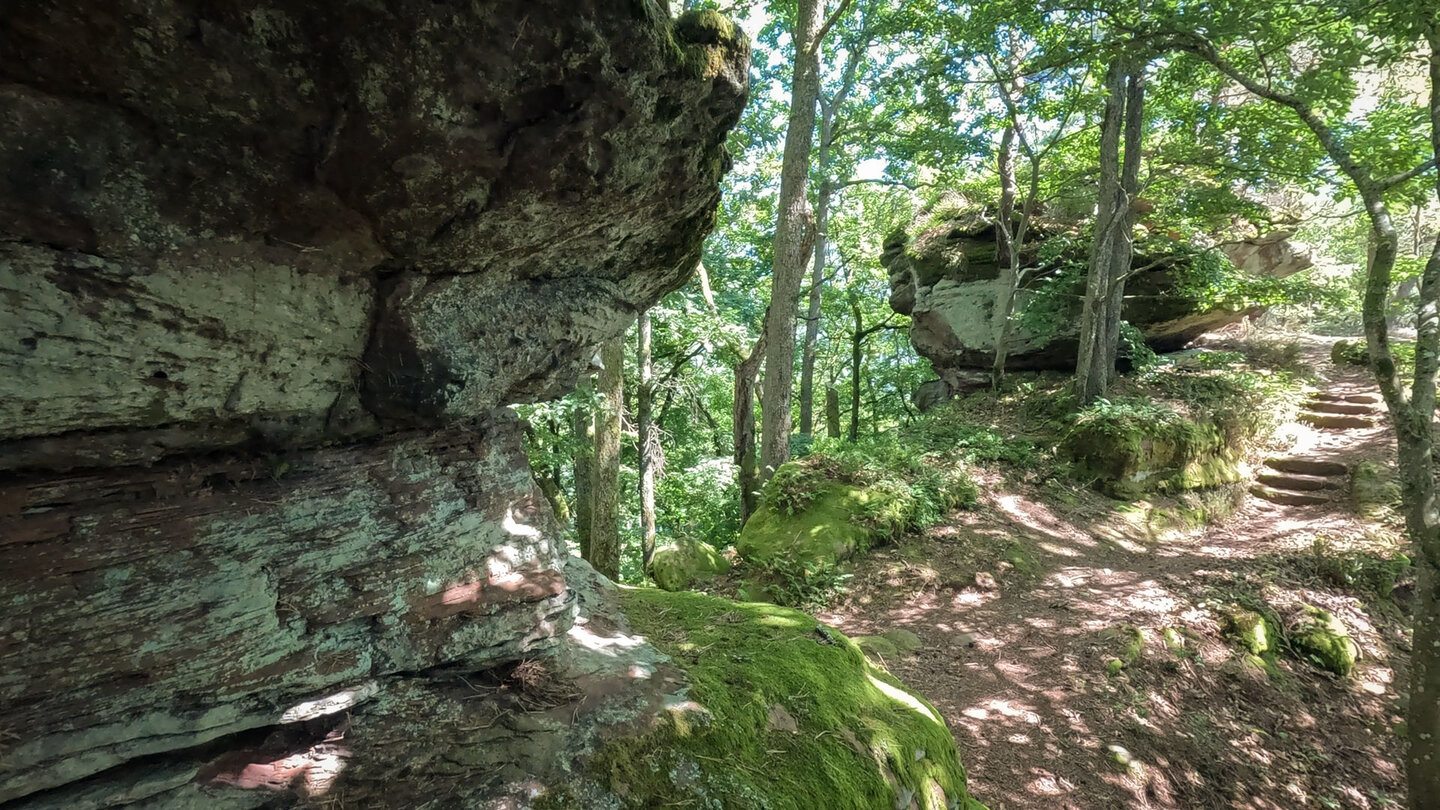 langestrecktes Felsenriff der Buchholzfelsen Felsenriff der Buchholzfelsen