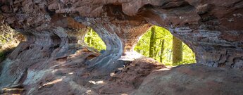 Fensterdurchbrüche im Erbsenfelsen