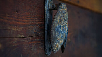 Türklopfer aus Metall in Sonogno