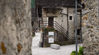 in der Fussgängerzone im Tessin