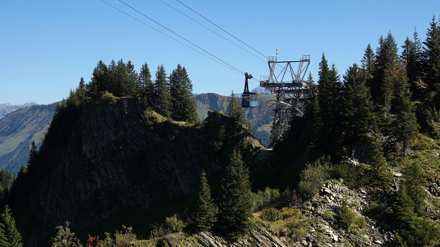 Gondel der Walmendingerhornbahn im Kleinwalsertal Gondel der Walmendingerhornbahn Kleinwalsertal
