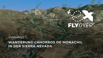 Spektakuläre Abenteuerrunde in Andalusien: Cahorros de Monachil im 3D-Flyover