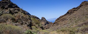 Blick über das Barranco de El Carrizal o de los Arcos