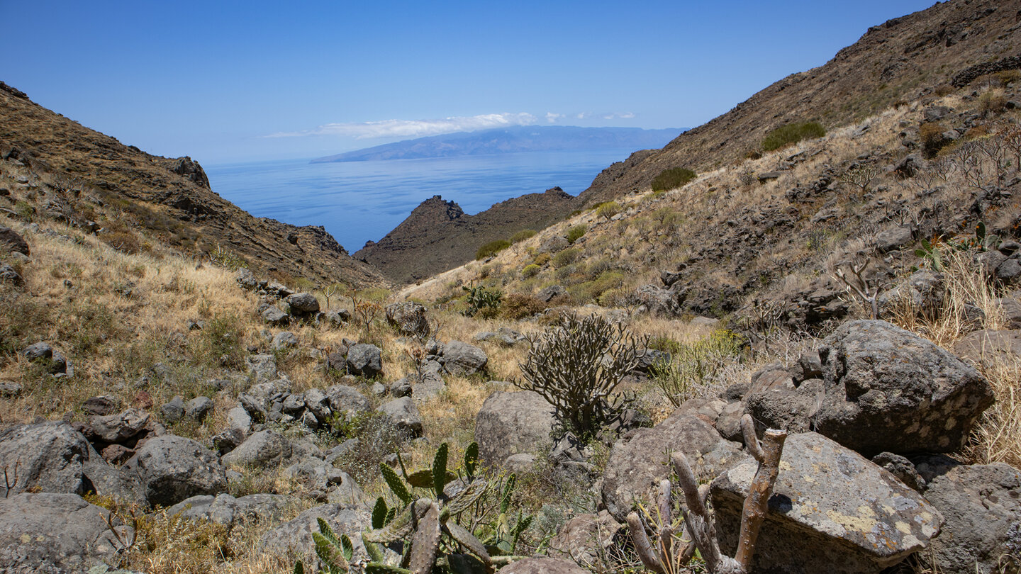 die Wanderroute bietet traumhafte Ausblick auf La Gomera