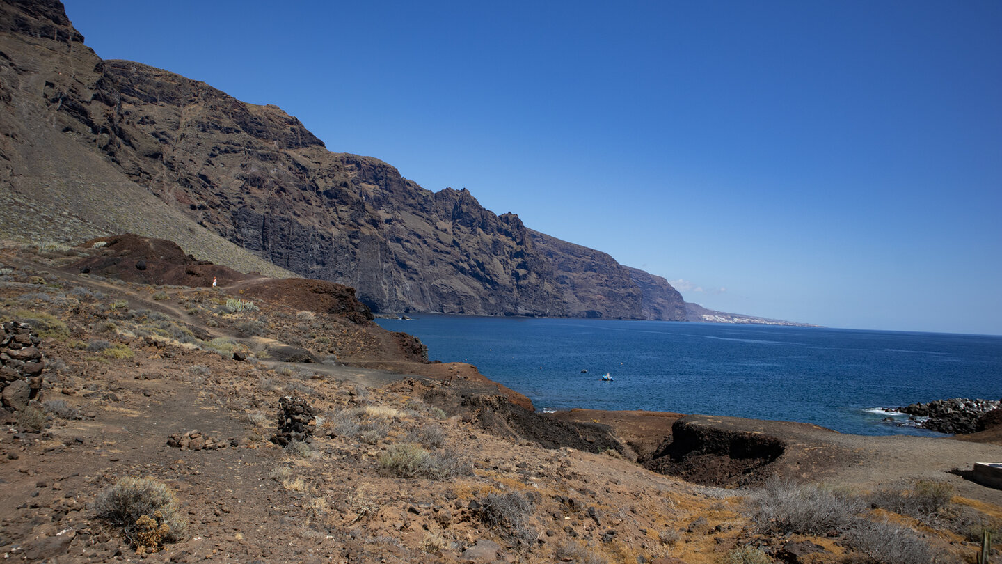 die Felsklippen des Teno-Gebirges von Punta Teno