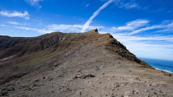 Blick entlang der Gipfelkette im Süden Fuerteventuras