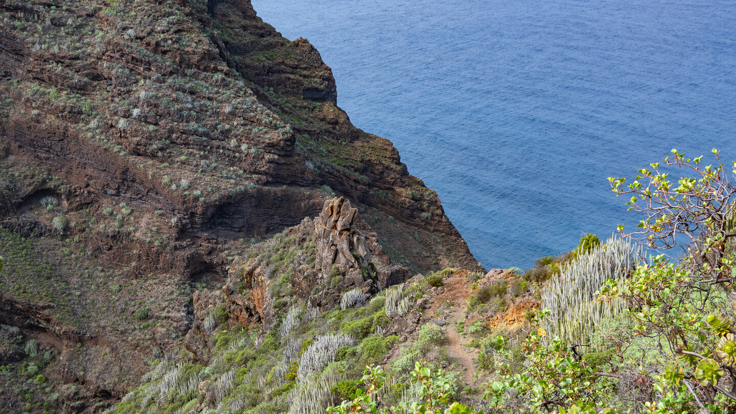 Aufstiegsweg vom Barranco de los Hombres nach Franceses Aufstieg vom Barranco de los Hombres nach Franceses