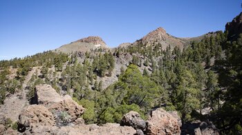 die Berge El Sombrero und Roque del Almendro