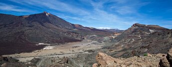 der Teide Nationalpark vom Wanderpfad entlang der Cumbres de Ucanca