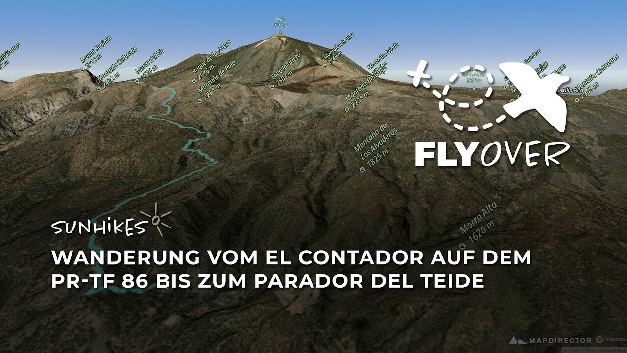 Bergwelt Teneriffa: Vom dichten Kiefernwald hinauf zur Passhöhe am Teide (Flyover Video)