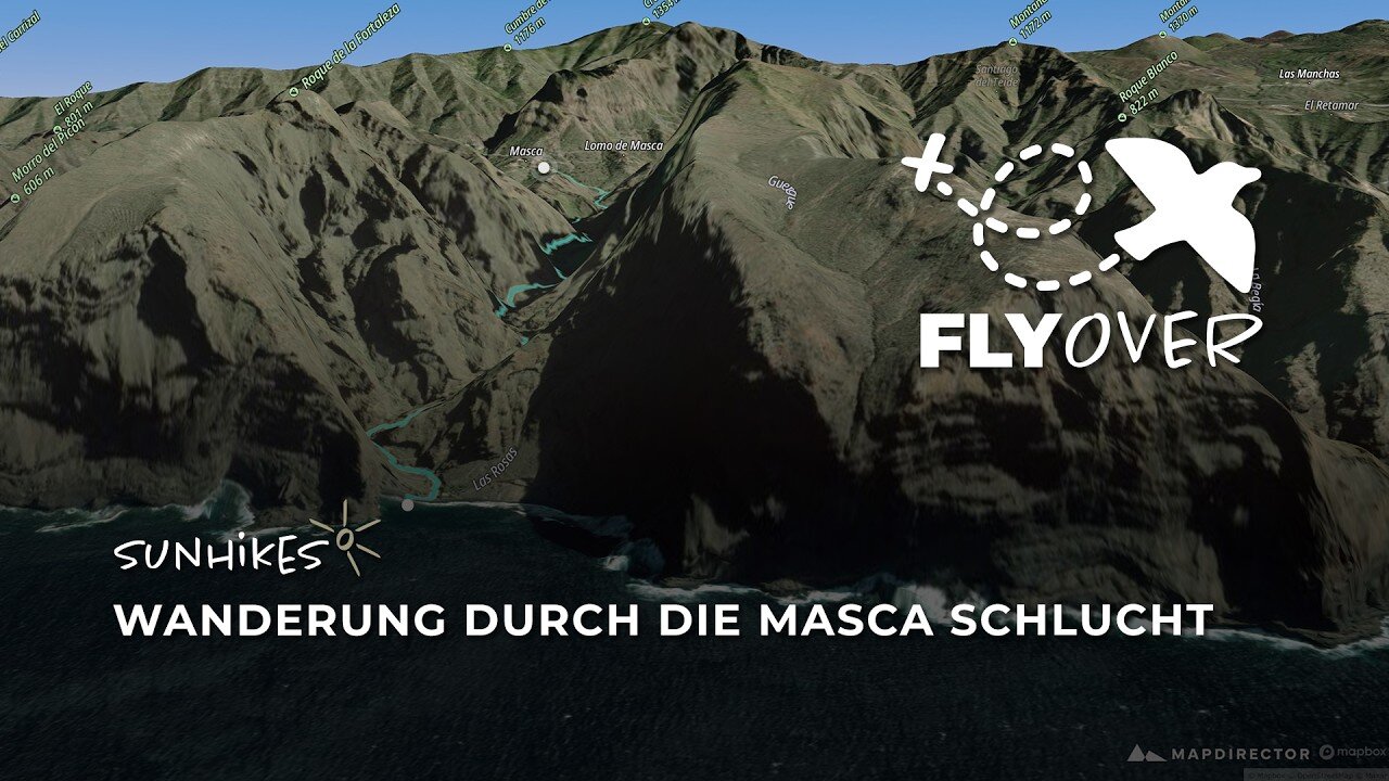 Abstieg in die Riesenschlucht: Das Naturwunder Masca auf Teneriffa im spektakulären 3D-Flyover