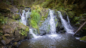 der Große Wasserfall in der Rötenbachschlucht