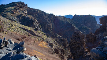 Felswände der Caldera de Taburiente am GR-131