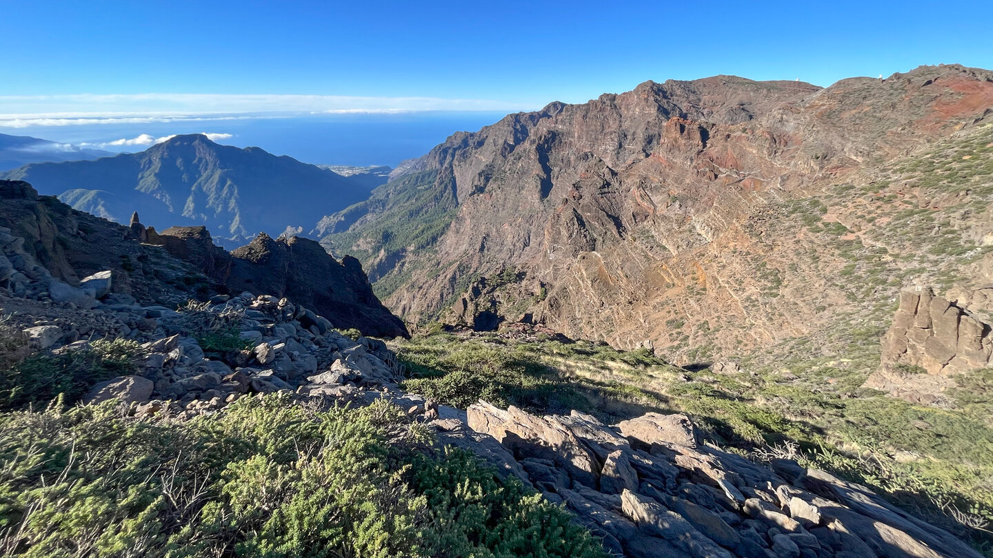 der Pico Bejenado erhebt sich über der Caldera de Taburiente