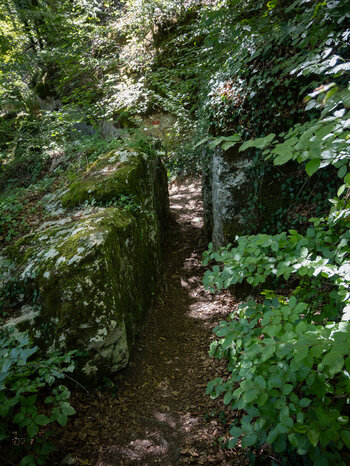 Felsdurchgang bei der Wolfsschlucht